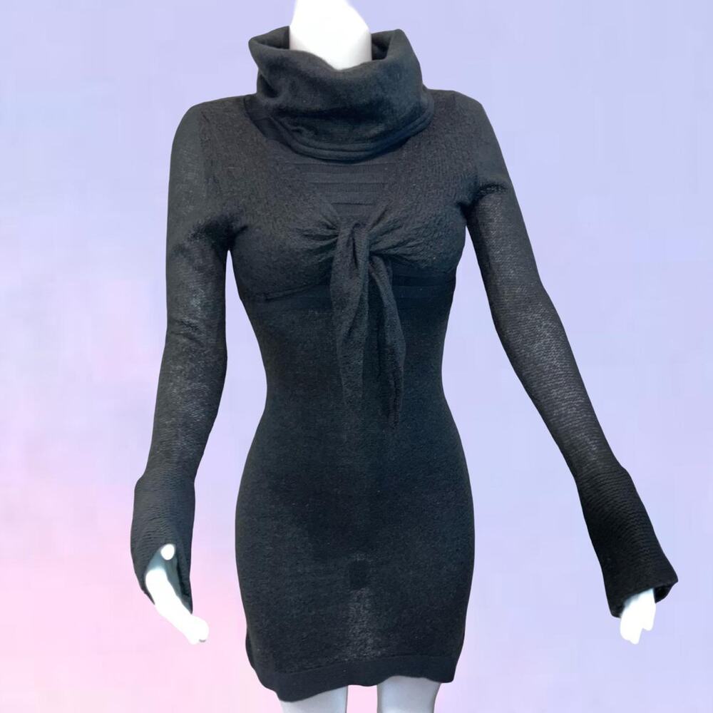 Vintage 90s y2k mohair wool mini dress and bolero cardigan